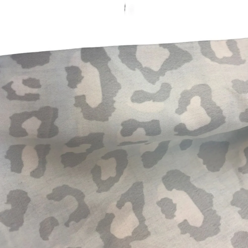 Leopard Print Gray Pink Shower Curtain